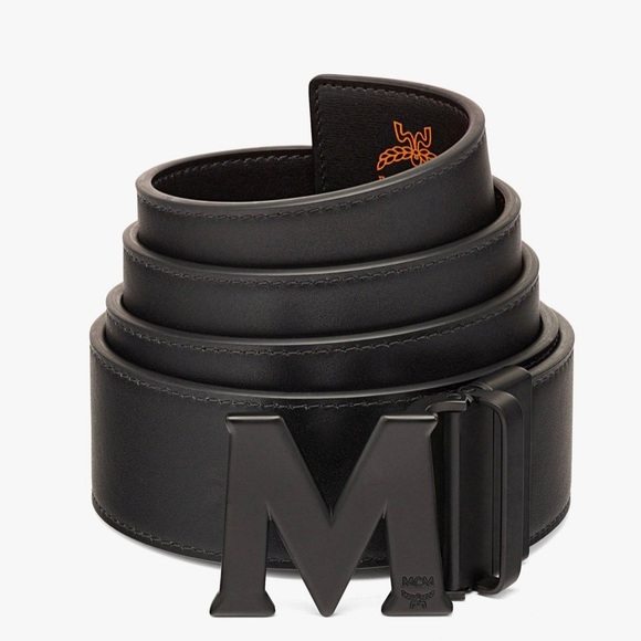 MCM unsex revisable orange one size belt (cut to size) - Picture 4 of 5
